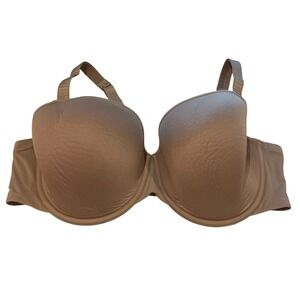ThirdLove 24/7 Classic T-Shirt Bra Womens 40E(DD) Tan Nude Underwire Foam Smooth